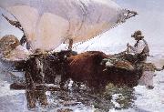 Joaquin Sorolla Return fishing oil